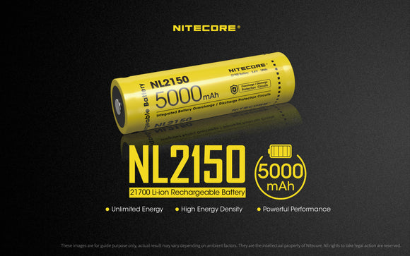 NL2150 5000mAh 21700 Battery